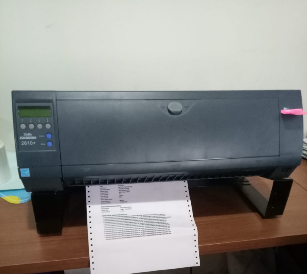 CARA MENGGUNAKAN PRINTER TALLY DASCOM 2610