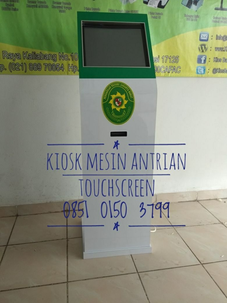 harga mesin antrian kiosk touchscreen