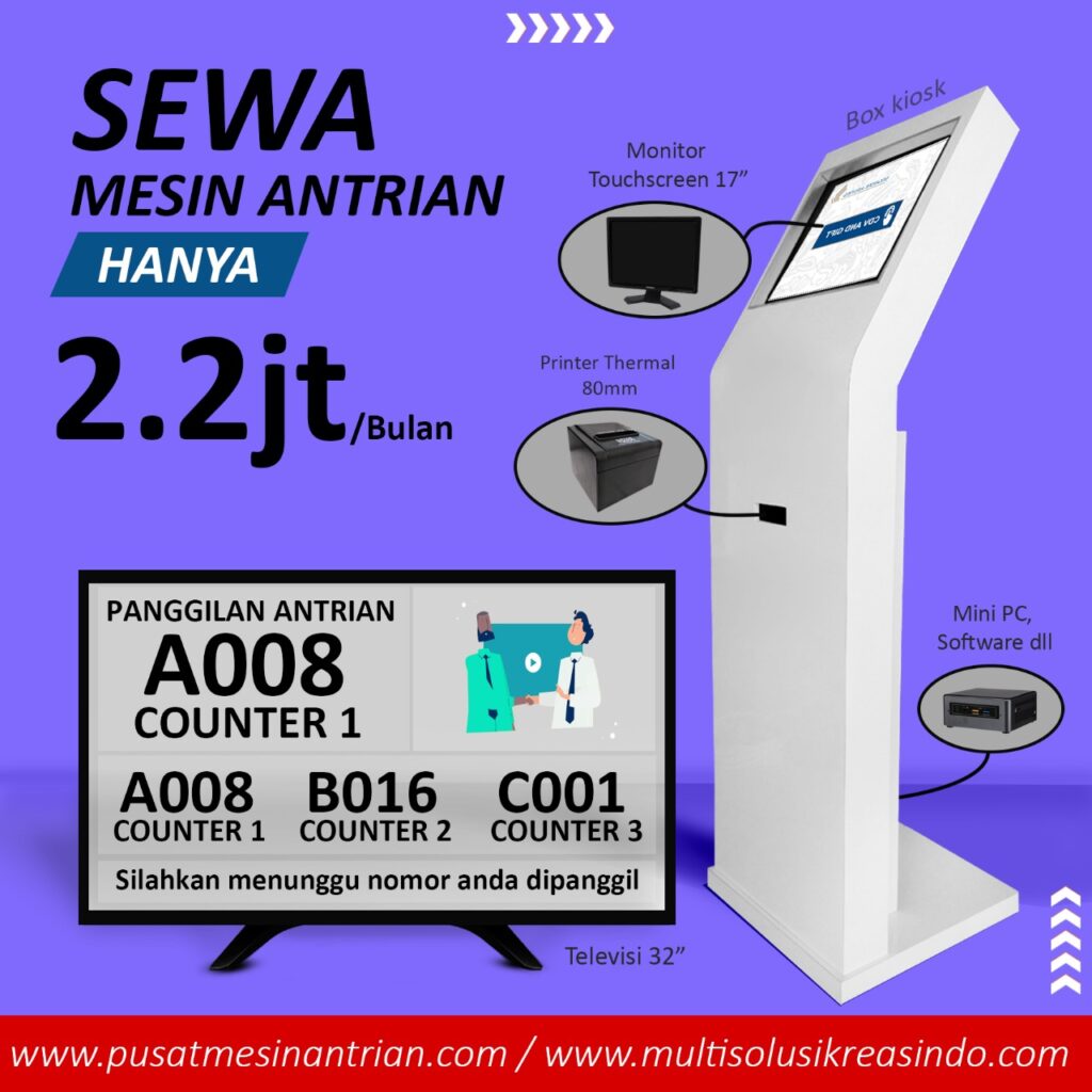 brosur sewa mesin antrian ig 1