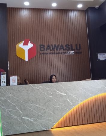mesin antrian di bawaslu
