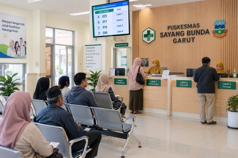mesin antrian digital puskesmas garut